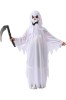 Costum de Halloween pentru copii cu fantomă albă dulce sau acră cu coasă (Alb, 4&ndash;6 ani), XL
