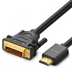 Ugreen cablu bidirecțional HDMI - DVI de 2 m negru (HD106)