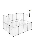 Cumpara ieftin Tarc pentru animale de companie, Songmics, Alb, LPC004W01, 143 x 108 x 92 cm