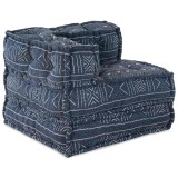 vidaXL Pernă albastru 70 x 70 x 54 cm Poliester