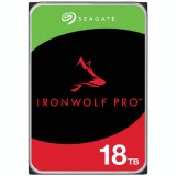 HDD NAS SEAGATE IronWolf Pro 18TB CMR 3.5&amp;quot;, 256MB, SATA 6Gbps, 7200RPM, RV Sensors, Rescue Data Recovery Services 3 ani, TBW: 550TB, &amp;quot;ST1800