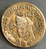 ISGSTR1 Insignă vintage comunistă Germania de Est (DDR) FDJ - obiect colecție militară