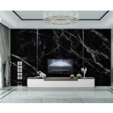 Комплект 3x фолио за стикери BZRSH, тип мрамор, черно, 60x 200 см, водоустойчиво, лесно за почистване