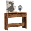 Masa consola Gossi lemn vechi 100x35x76.5 cm, lemn prelucrat, 2 sertare, hol, living, intrare