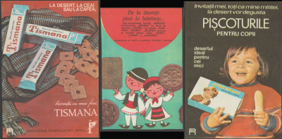 Biscuiti / Piscoturi, 3 reclame din Epoca de Aur, publicitate romaneasca anii 70 foto