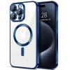 Husa pentru iPhone 15 Pro Max - Techsuit Luxury Crystal MagSafe - Deep Blue