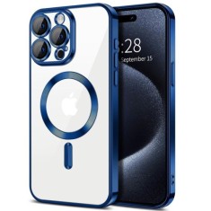 Husa pentru iPhone 15 Pro - Techsuit Luxury Crystal MagSafe - Deep Blue