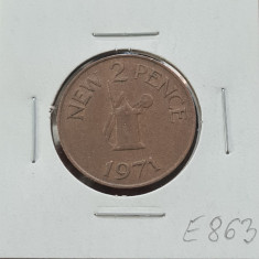 Guernsey 2 new pence 1971