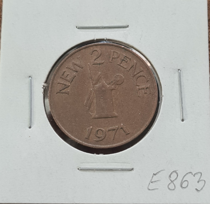 Guernsey 2 new pence 1971