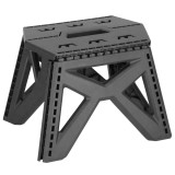 Scaun inaltator multifunctional tip scara, 100 kg, compact, cu maner, 32x30x23 cm, gri Household NewTrend