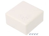 Carcasă Universală ABS Albă 71x71x37 mm
