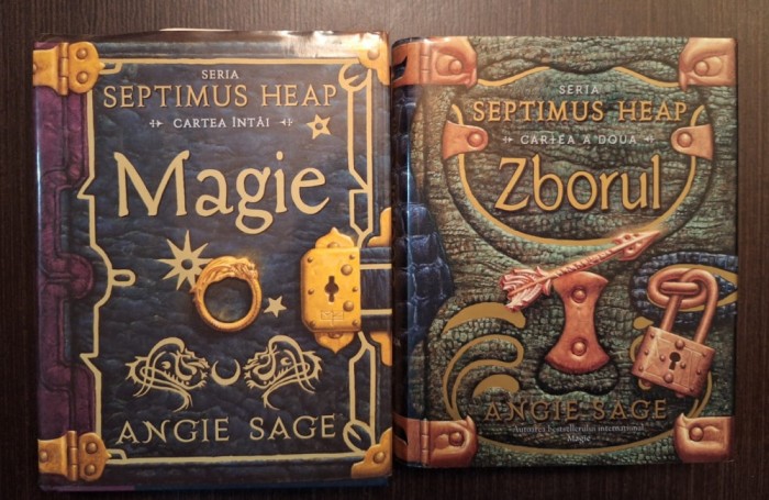 SERIA SEPTIMUS HEAP - MAGIE - ZBORUL - CARTEA INTAI SI A DOUA - ANGIE SAGE