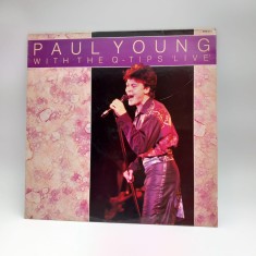 lp Paul Young With The Q-Tips Live VG/ VG+ Hallmark UK Rhythm &amp;amp; Blues foto