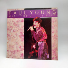 lp Paul Young With The Q-Tips Live VG/ VG+ Hallmark UK Rhythm & Blues