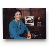 Ana, principesa de Bourbon-Parma, fotografie realizată de Sorin Radu, cu semnătură olografă