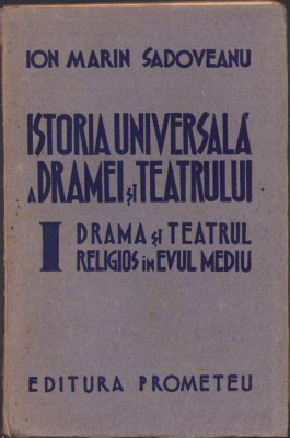 HST C1479 Drama și teatrul religios &amp;icirc;n Evul Mediu 1942 Ion Marin Sadoveanu foto