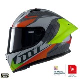 Cumpara ieftin Casca integrala pentru scuter - motocicleta MT KRE+ Carbon Projectile D2 gri lucios &ndash; 100% carbon &ndash; FIM approved XXL (63/64cm)