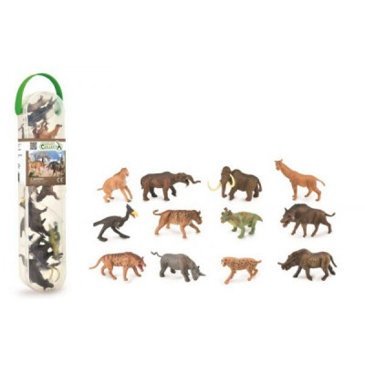 Set 12 figurine animale preistorice Collecta, plastic cauciucat, cutie inclusa, 3 ani+ foto