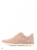 CH2447-5222 Pantofi sport din imitatie piele intoarsa, cu insertii stralucitoare la spate