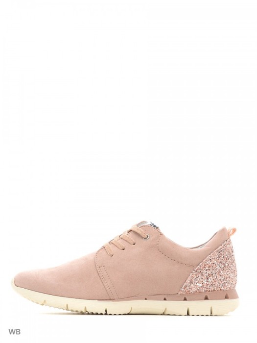 CH2447-5222 Pantofi sport din imitatie piele intoarsa, cu insertii stralucitoare la spate