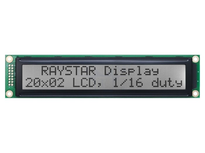 Afișaj LCD alfanumeric 20x2, LED