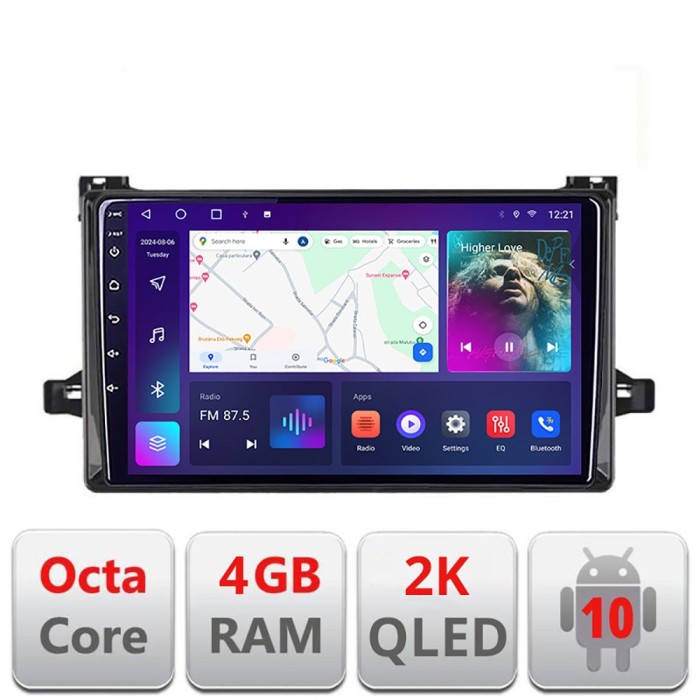 Navigatie Toyota Urbancruiser 2009-2014 Android Octa Core Ecran 2K QLED GPS 4G 4+32GB 360 CarStore Technology