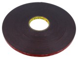 Bandă de fixare acril neagră 12mm x 33m