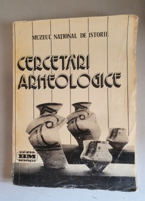 Cercetari Arheologice - Muzeul National de istorie - vol. VII foto