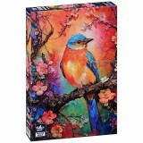 Puzzle Black Sea Printre flori Un moment de primăvară - 500 de piese