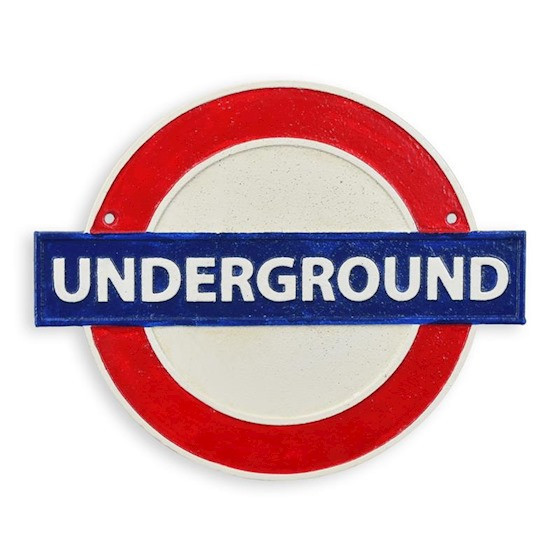 Placă din fontă cu inscripția &quot;Underground&quot; CS-83