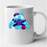 Cana alba personalizata Brawl Star - Squeak, INOVATIX&reg;. 330 ml