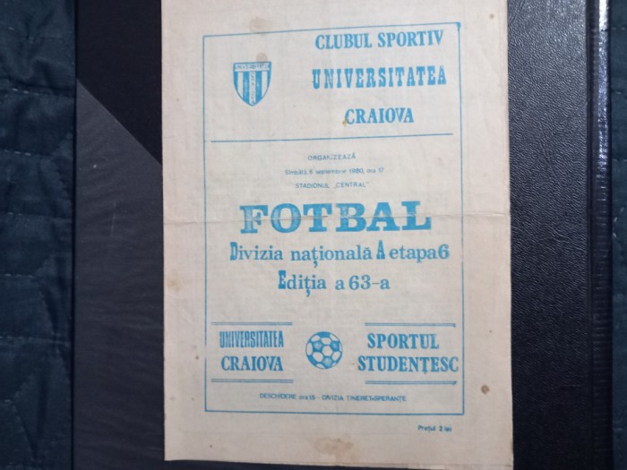 program U Craiova - Sportul Stud.