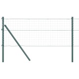 vidaXL St&acirc;lpi de Gard Manual 13 pcs Verde &Oslash;32mm 120 cm Oțel galvanizat
