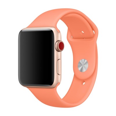 Curea silicon,THD, compatibila Apple Watch 42 mm seria 10, Apple Watch SE 40 mm, S/M, piersiciu foto