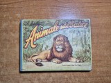 carte pliabila pentru copii - animale salbatice - pentru copii 1-3 ani - din anii &#039;60 - &#039;70