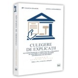 Culegere de explicatii ale raspunsurilor la subiectele de la examenele de admitere la Facultatea de Drept, Universitatea din Bucuresti. Economie. Gand