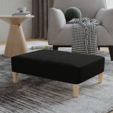 VidaXL Taburet, negru, 78x56x32 cm, material textil