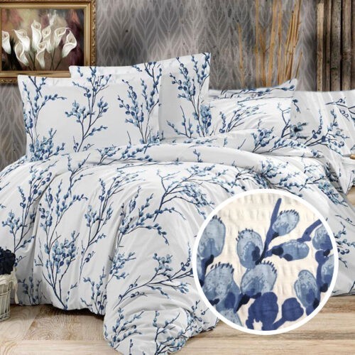 Lenjerie de pat creponata 100% bumbac (crep17)