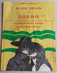 Zorro - Afis cinema Romaniafilm film Franta - Italia 1975, Alain Delon foto