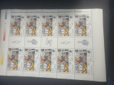 Coală timbre Rom&acirc;nia 2002 mnh 1581b uniti vom &icirc;nvinge, Nestampilat