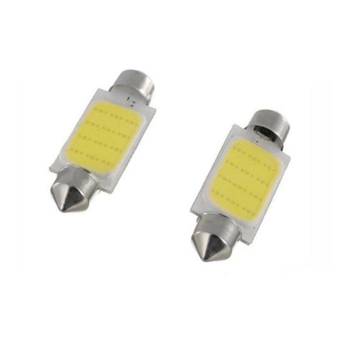 Set 2 becuri cu LED, Feston, 11x36mm, COB, lumina alba, 196801