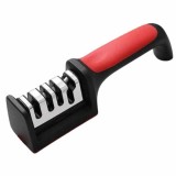 Cumpara ieftin Ascutitor Mercaton pentru Cutite si Foarfece, 4 Niveluri, Maner Ergonomic si Anti-Derapant, 21.5 x 5 x 5.6 cm, Negru cu Rosu