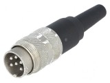Conector M16 mufă tată lipire cablu 6 pini 5A 300V drept