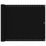 vidaXL Paravan pentru balcon, portocaliu, 75x400 cm, HDPE