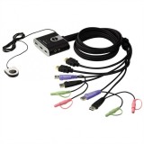 Switch KVM USB HDMI Audio/Video 2 porturi, Aten CS692