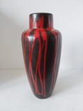 Vaza ceramica vintage SCHEURICH 517-30 Fat Lava W. Germany, anii 60, Mid-Century Modern, 30.5cm inaltime