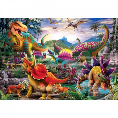 Puzzle Atacul T-Rex, 35 Piese foto