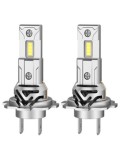 Set 2 LED-uri Auto H7 Canbus, 60W, 6000 Lm, 12-24V, Alb Rece 6500K, Unghi 360&deg;