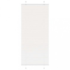 vidaXL Jaluzea plisată alb 85x200 cm Lățime țesătură 84,4cm poliester 4015514