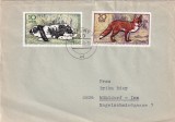 FILATELIE TEMATICA - PLIC GERMANIA TEMATICA FAUNA VULPE IEPURE, Stampilat